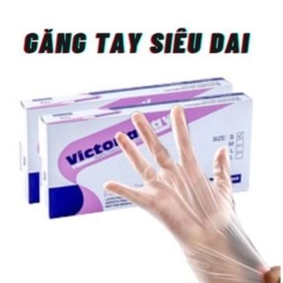 HỘP 100 GĂNG TAY CAO SU TPE