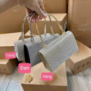 TÚI XÁCH NỮ QUAI KIỀNG ĐÍNH ĐÁ HÀNG QUẢNG CHÂU FULL BOX WH111 - WINNIE HOUSE