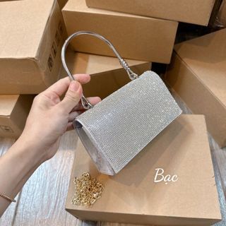TÚI XÁCH NỮ QUAI KIỀNG ĐÍNH ĐÁ HÀNG QUẢNG CHÂU FULL BOX WH111 - WINNIE HOUSE