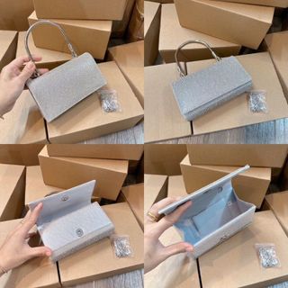 TÚI XÁCH NỮ QUAI KIỀNG ĐÍNH ĐÁ HÀNG QUẢNG CHÂU FULL BOX WH111 - WINNIE HOUSE