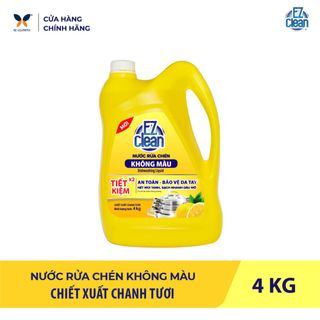NƯỚC RỬA CHÉN KHÔNG MÀU 4 KG ĐẬM ĐẶC X5 LẦN VÀ A.N T.OÀN - EZ CLEAN