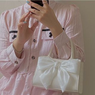 TÚI ĐEO CHÉO MINI PHỐI NƠ VOAN LỤA WH83 - WINNIE HOUSE