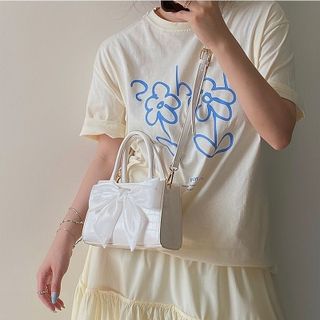 TÚI ĐEO CHÉO MINI PHỐI NƠ VOAN LỤA WH83 - WINNIE HOUSE