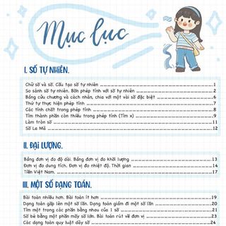 TOÁN LỚP 2 - LỚP 3 ( SỔ TAY KIẾN THỨC TỔNG HỢP)