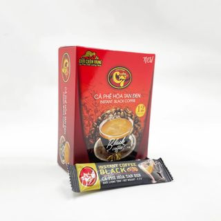 Black Instant Coffee - Golden Weasel Coffee - Box 12 Sticks - Combo 5 box