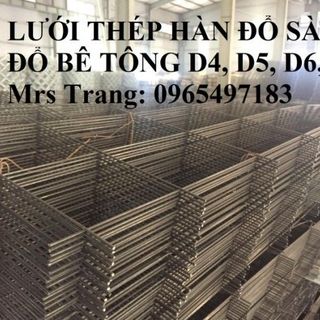 Lưới thép hàn phi 6 ô 100x100, 150x150, 200x200 đổ bê tông