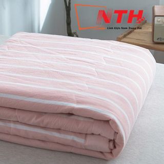 CHĂN HÈ MUJI KẺ SỌC CỰC ÊM
