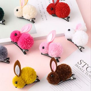 Kẹp tóc cho nữ mẫu thỏ con xinh xắn nhiều màu