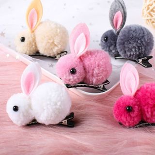 Kẹp tóc cho nữ mẫu thỏ con xinh xắn nhiều màu