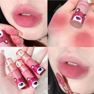 Set 3 cây son cace gấu hồng