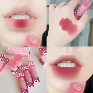 Set 3 cây son cace gấu hồng
