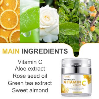 Kem VITAMIN C Natural Antioxidant Chuyên phục hồi da, dưỡng da chắc khỏe, sáng mịn ngăn ngừa sạm da 50ml