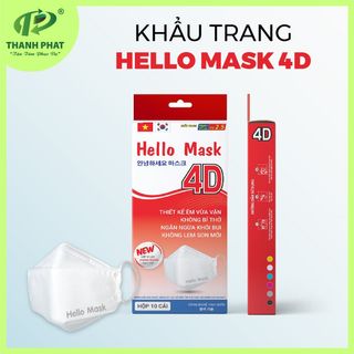 Khẩu Trang 4D Cao Cấp Hello Mask - Hộp 10 Cái giá sỉ