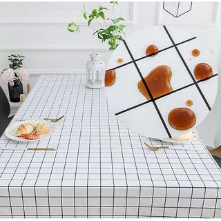 HL035 - Khăn trải bàn kẻ caro nhựa PVC chống thấm nước