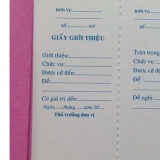 Giấy giới thiệu