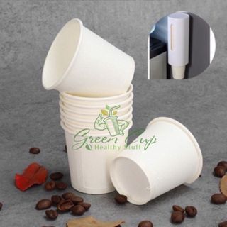 GÓI 50 CỐC GIẤY/ LY GIẤY 6,5oz DÙNG 1 LẦN TRẮNG TRƠN DUNG TÍCH ~180m - 200ml