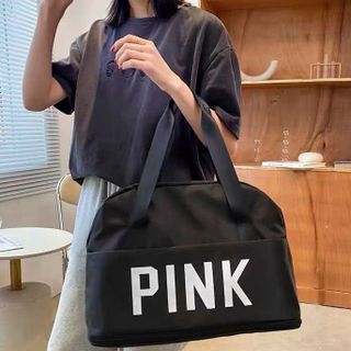 TÚI DU LỊCH PINK 2 TẦNG GẤP GỌN CAO CẤP WH144 - WINNIE HOUSE