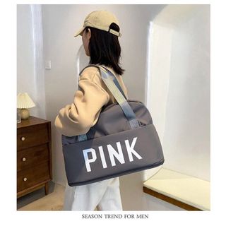 TÚI DU LỊCH PINK 2 TẦNG GẤP GỌN CAO CẤP WH144 - WINNIE HOUSE