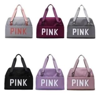 TÚI DU LỊCH PINK 2 TẦNG GẤP GỌN CAO CẤP WH144 - WINNIE HOUSE