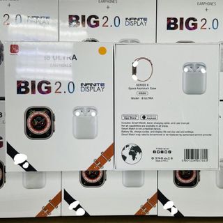 Set Airpod i8 Ultra 3Mon BIG 2. Gồm Airpod + Apple Watch + Dây Silicon