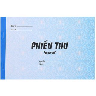 Phiếu thu 2 liên 50 bộ