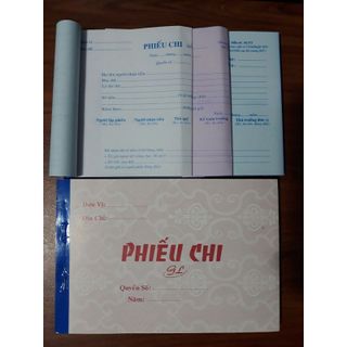 Phiếu chi 3 liên 30 bộ