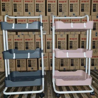 Kệ đa năng 3 tầng có bánh xe