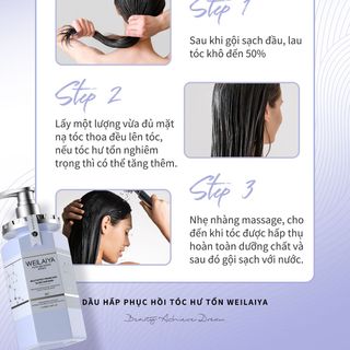 Dầu hấp tóc phục hồi đa tầng Weilaiya chiết xuất nấm Truffle chống lão hóa da đầu, mượt tóc cho tóc khô xơ 450ml