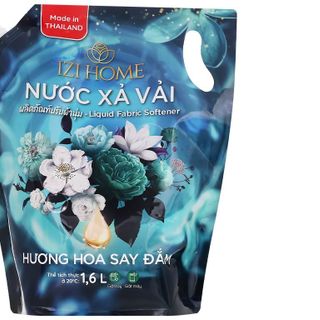NƯỚC XÃ VẢI THÁI LAN IZI HOME HƯƠNG HOA SAY ĐẮM 1.6L ( 6 GÓI/ THÙNG)