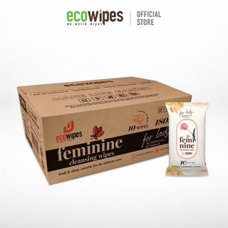 Khăn ướt vệ sinh phụ nữ Feminine Cleansing Wipes gói 10 tờ