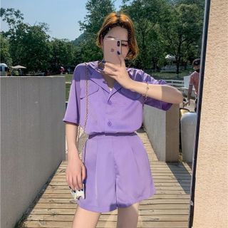 SET ÁO VEST BLAZER KÈM QUẦN SHORT - DT1753