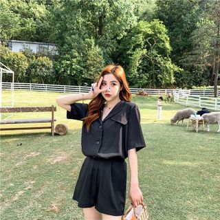 SET ÁO VEST BLAZER KÈM QUẦN SHORT - DT1753