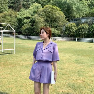 SET ÁO VEST BLAZER KÈM QUẦN SHORT - DT1753
