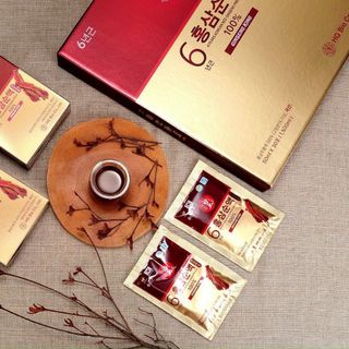 Tinh Chất Hồng Sâm Cao Cấp 100% Không Đường Gingseng King 30 gói x 50 ml( Đặc Biệt Tốt cho Người Tiểu Đường, Ăn Kiêng)