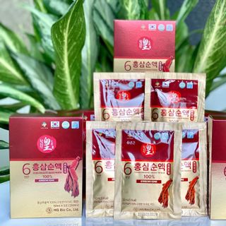 Tinh Chất Hồng Sâm Cao Cấp 100% Không Đường Gingseng King 30 gói x 50 ml( Đặc Biệt Tốt cho Người Tiểu Đường, Ăn Kiêng)