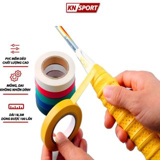 Băng dính dán cán vợt cầu lông, cố định và giữ cho quấn cán vợt chắc chắn với độ bám dính tuyệt vời