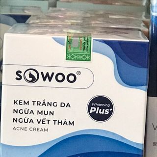 Kem trắng da, ngừa mụn ngừa vết thâm Sowoo 15g