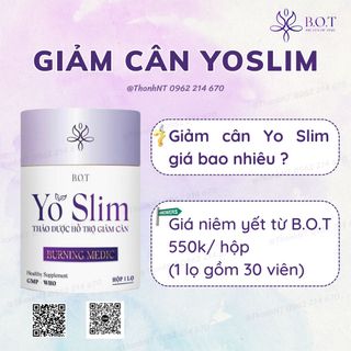GIẢM CÂN YOSLIM (SLIMBE MẪU MỚI)