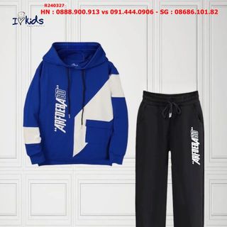 R240327M1 - Bộ bé trai, dài tay, da cá, hiphop kèm mũ, size 15-20, ri6, phân phối bởi Top1Kids giá sỉ