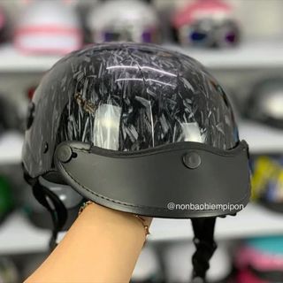 Nón bảo hiểm carbon sơn phủ 4K chống ngả vàng , mũ bảo hiểm cacbon cao cấp bảo hành 1 năm , nón carbon chính hãng Pipon