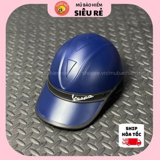 Nón bảo hiểm lưỡi trai Vespa cao cấp , Mũ bảo hiểm sang trọng cá tính đa dạng màu sắc dành cho nam