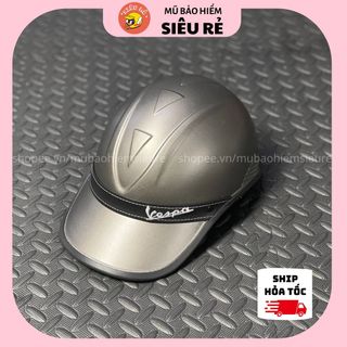 Nón bảo hiểm lưỡi trai Vespa cao cấp , Mũ bảo hiểm sang trọng cá tính đa dạng màu sắc dành cho nam