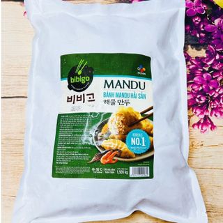 Bánh Xếp Mandu Bibigo CJ gói 1.5kg tiết kiệm vị Hải Sản giá sỉ