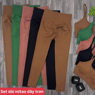 Set dài mitao dây trơn cao cấp,mới nhất 2023 Thể Thao Siêu Đẹp