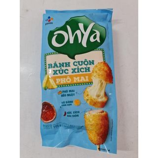 Bánh cuộn xúc xích phô mai Ohya bánh - gói 195g (3 cây)