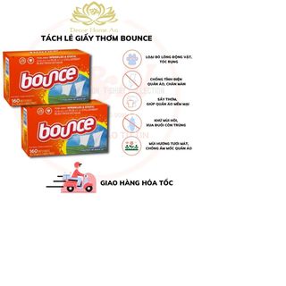 Giấy thơm quần áo BOUNCE MỸ tách lẻ 10tờ-20 tờ- 30 tờ giúp quần áo thơm mát mềm mại, đỡ nhăn, chống tĩnh điện giá sỉ