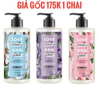 Sữa dưỡng thể Love Beauty and Planet cấp ẩm dưỡng sáng da và thư giãn tinh thần