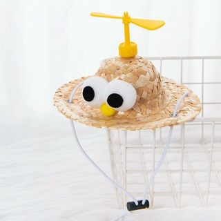 Mũ Rơm Nón Cói Rộng Vành Chó Mèo Đáng Yêu
