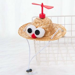 Mũ Rơm Nón Cói Rộng Vành Chó Mèo Đáng Yêu