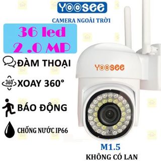 Camera YOOSEE 2.0 MP PTZ M1.5 Mini Xoay 360 Độ Wifi Không Dây Ngoài Trời